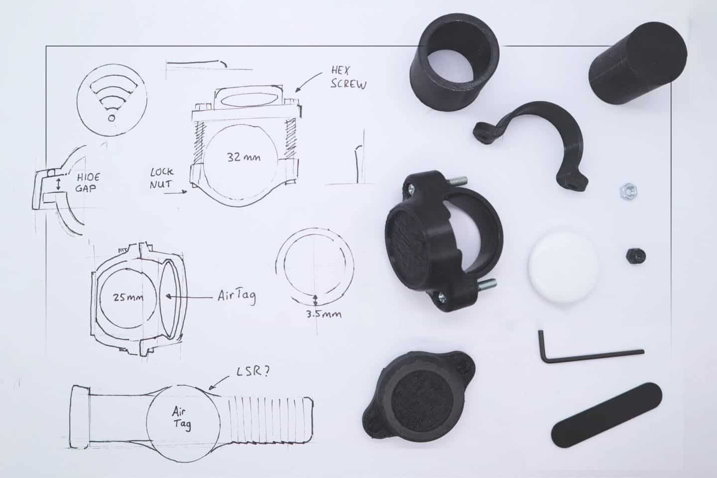 Idea sketches and initial prototypes